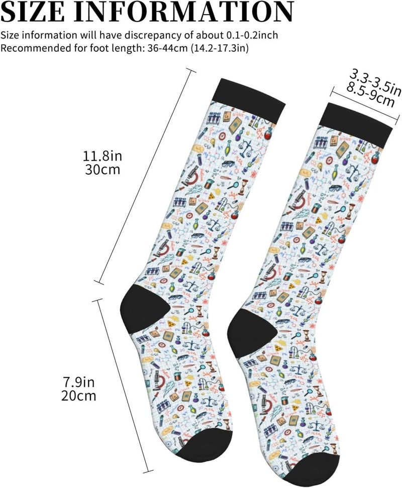 thmnj Compression Socks Knee High Support Socks for Women Men Circulation Stockings for Athletic Running Cycling Flying - Image 2